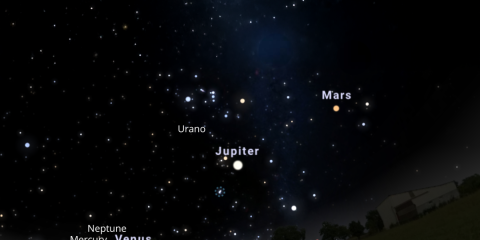 Febrero traerá un desfile de planetas en el cielo nocturno